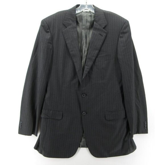 Brioni Sport Coat 42 Long Blazer Wool Super 150s Pinstripe Jacket Lined